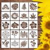Original, 20 Sheets/set, Flower Painting Templates, Pet Templates, Flower Themed Painting Tools, Graffiti Stone Clothing Rubbings