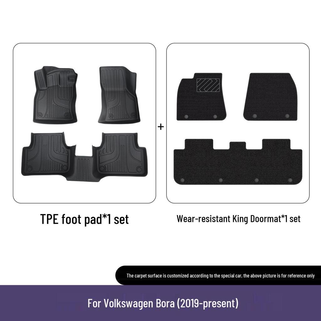 Volkswagen Bora Full Car TPE Floor Mats - Car-Specific, Eco-Friendly Protection