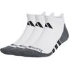 adidas Спортивные носки для щиколотки унисекс, 3 пары, белые/черные JD9570