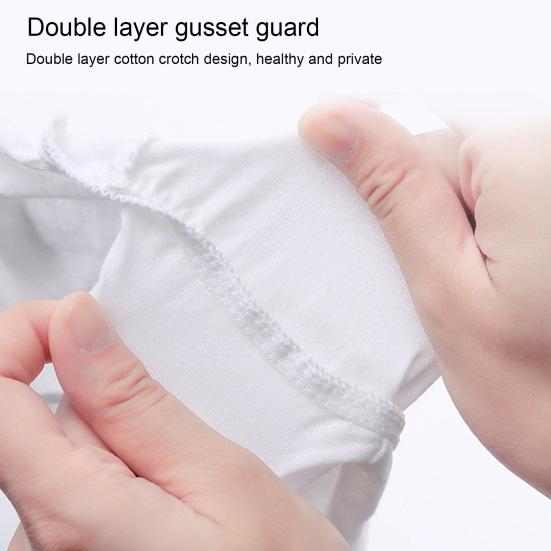 5Pcs Women Disposable Panties Solid Color High Waist Stretchy Close Fit