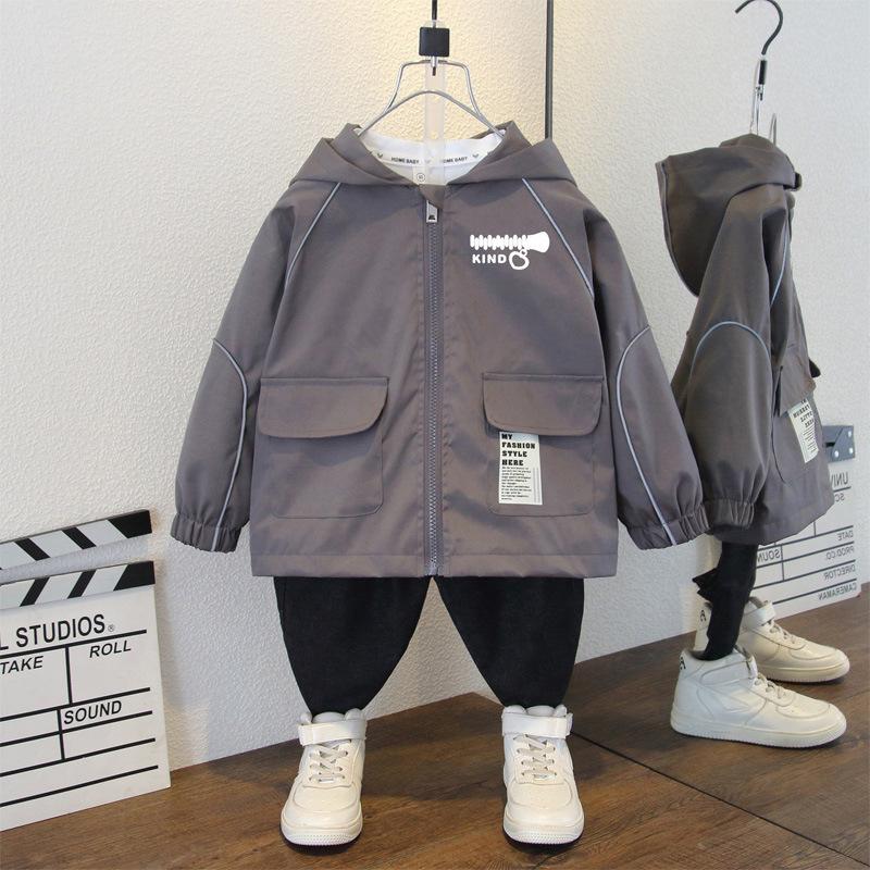 Пальто для мальчиков 2025 Весна Осень Детская повседневная куртка