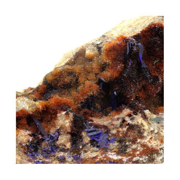 Azurite + Quartz 1585.0 carats