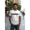 Mannheim Germany City Skyline Silhouette Outline Sketch T- Shirt, Black Tee Unisex For Man Gift Cottoned