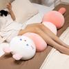 Creative Cute Candied Gourd Plush Toy Girl Sleeping Animal Expression Leg Throw Pillow Children's Doll