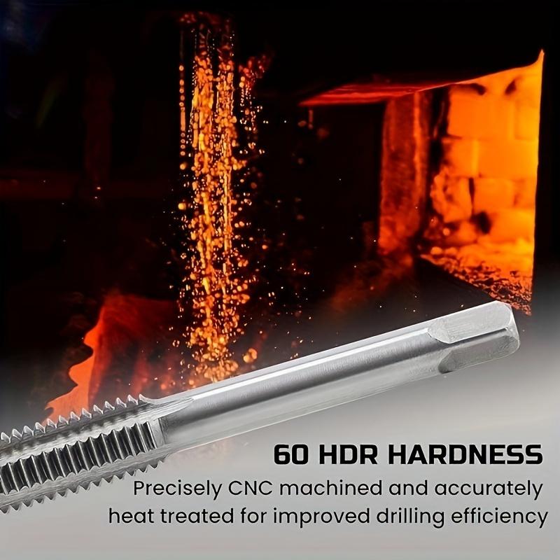 40-Piece Metric Tap and Die Set, Carbon Steel Hand Threading Tools, Professional Milling and Rethreading Kit