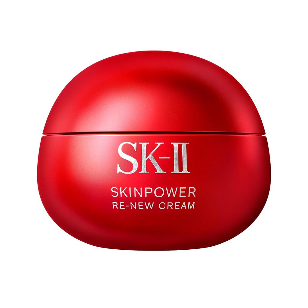 SK-II Official Store Skin Power Renew Cream 80g Face Pore Care Wrinkle Improvement Anti-Aging Moisturizing Neroli Orange Scent Contains Niacinamide