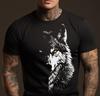 Mens Wolf Head Fashion Print  Fashion Gift For Boyfriend , Gift For Husband, 3D