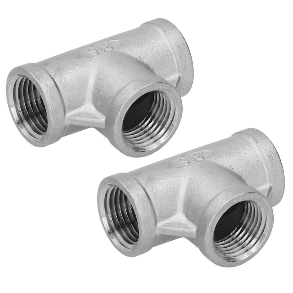 2 шт. из нержавеющей стали марки 316 NPT 1/2?150T Тройник-адаптер Соединитель Резьбовые Литые Трубные Фитинги