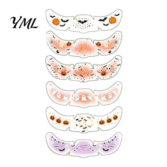 Temporary Tattoos for Adults Kids Halloween Tattoo Stickers, Face Decals Party Makeup, Cosplay Makeup Accessories Waterproof Pumpkin Bat Bloodstain