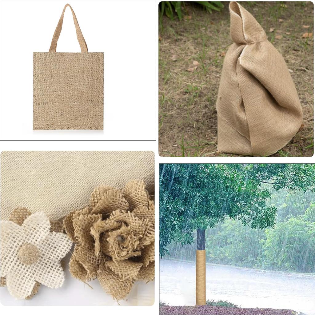 Натуральный джут мешковина рулон мешковины 20 м Идеально для настольного DIY и деревенского и пасторального Идеально в качестве подарка 600 см Ткань, Веревка, Поделки, Шитье,