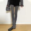 Gray pantyhose senior sense thin jk hollow rhombus leggings pantyhose high elastic versatile purple leggings women