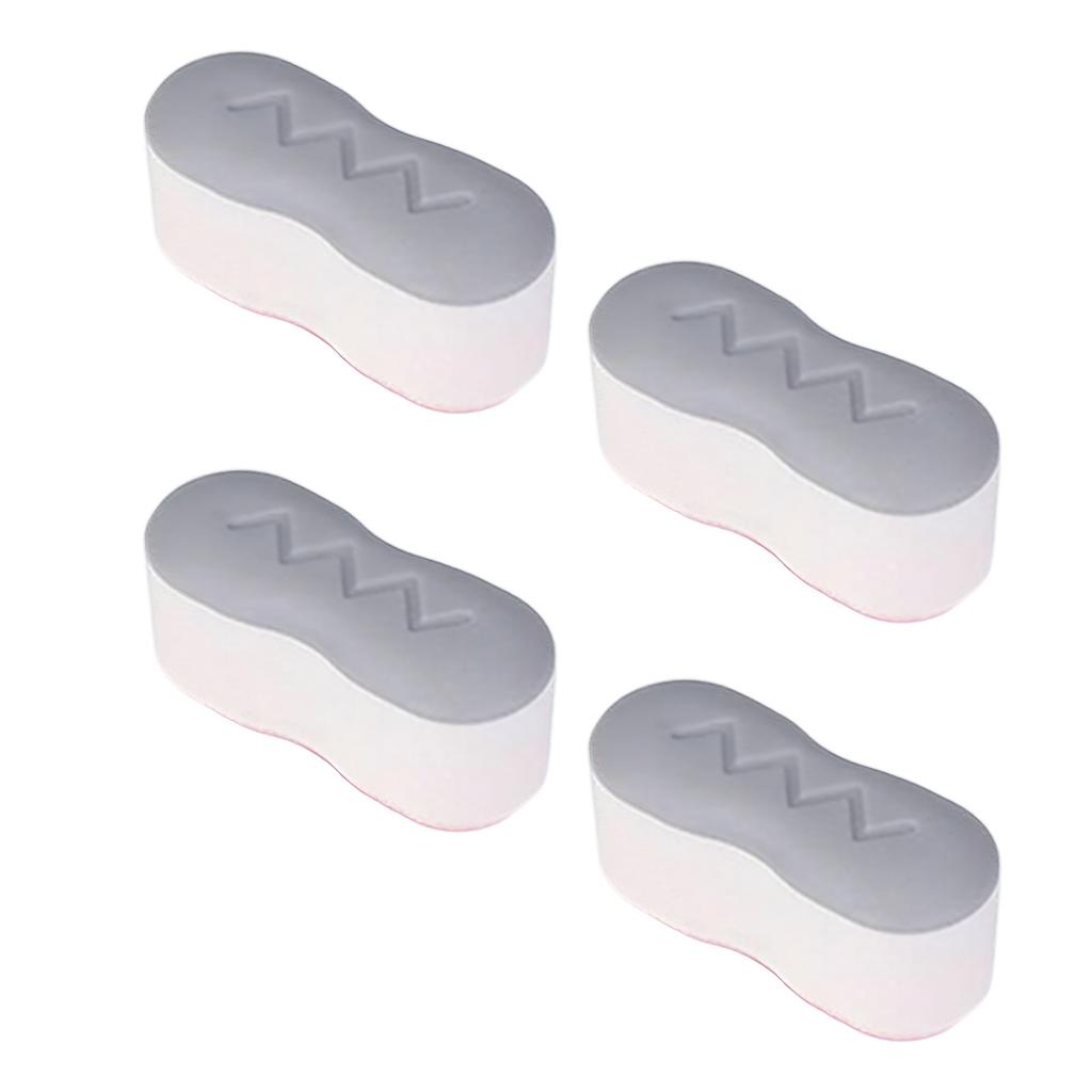 Набор из 4 универсальных бамперов для сиденья унитаза из АБС-пластика, нескользящие прокладки-спейсеры для сиденья для надежной фиксации, легкая установка, аксессуар для ванной комнаты