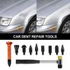 Auto Body Dent Repair Tool 8 Parts Head Car Dings Tabs Down Repair Puller Nylon Dent Repair Pen Hammer Set Car Body Repair Tools