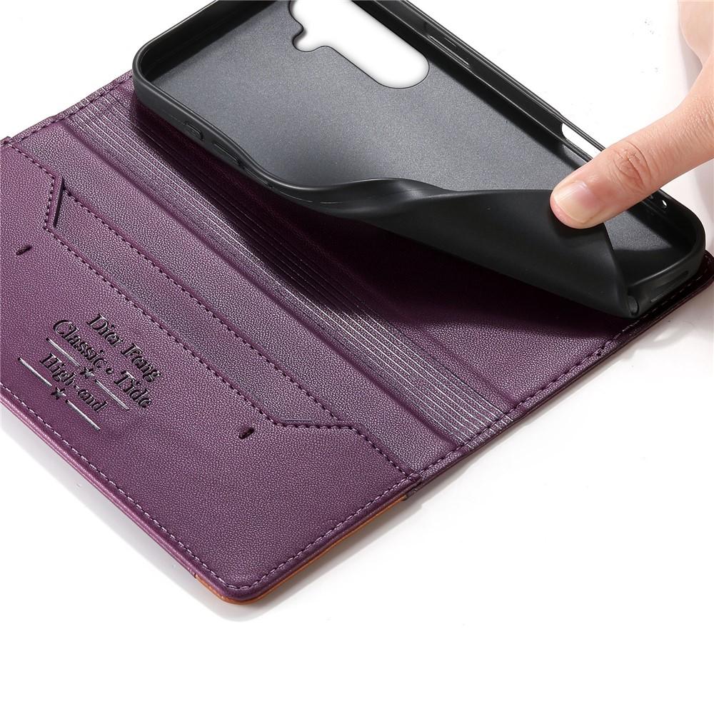 Wallet Case for Galaxy S24 - Leather/PU, Purple