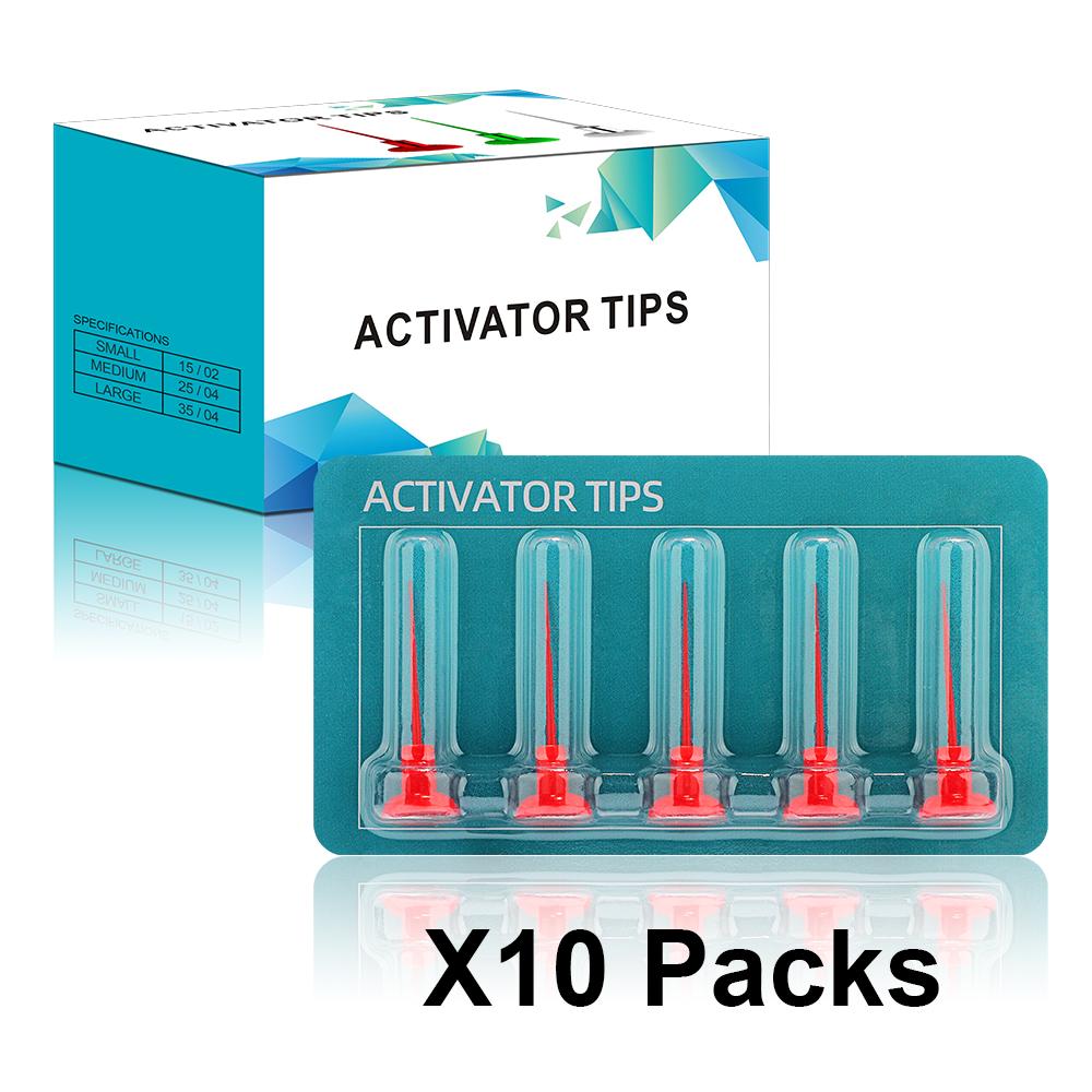 Dental Consumable Activator Endo Tips Ultrasonic Endo Motor Wireless L35/M25/S15 10 Pack Disposable Sonic Irrigator Tips