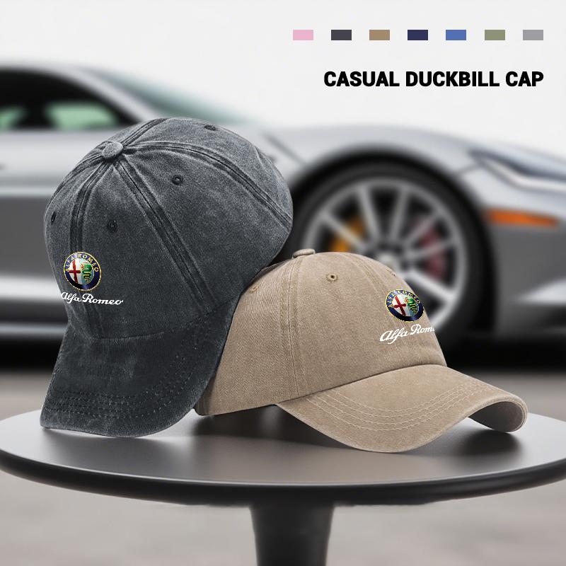 Car Baseball Caps Outdoor Adjustable Casual Sunscreen Hat For Alfa Romeo Giulietta 159 147 156 166 Mito Giulia GT Stelvio Tonale zw7