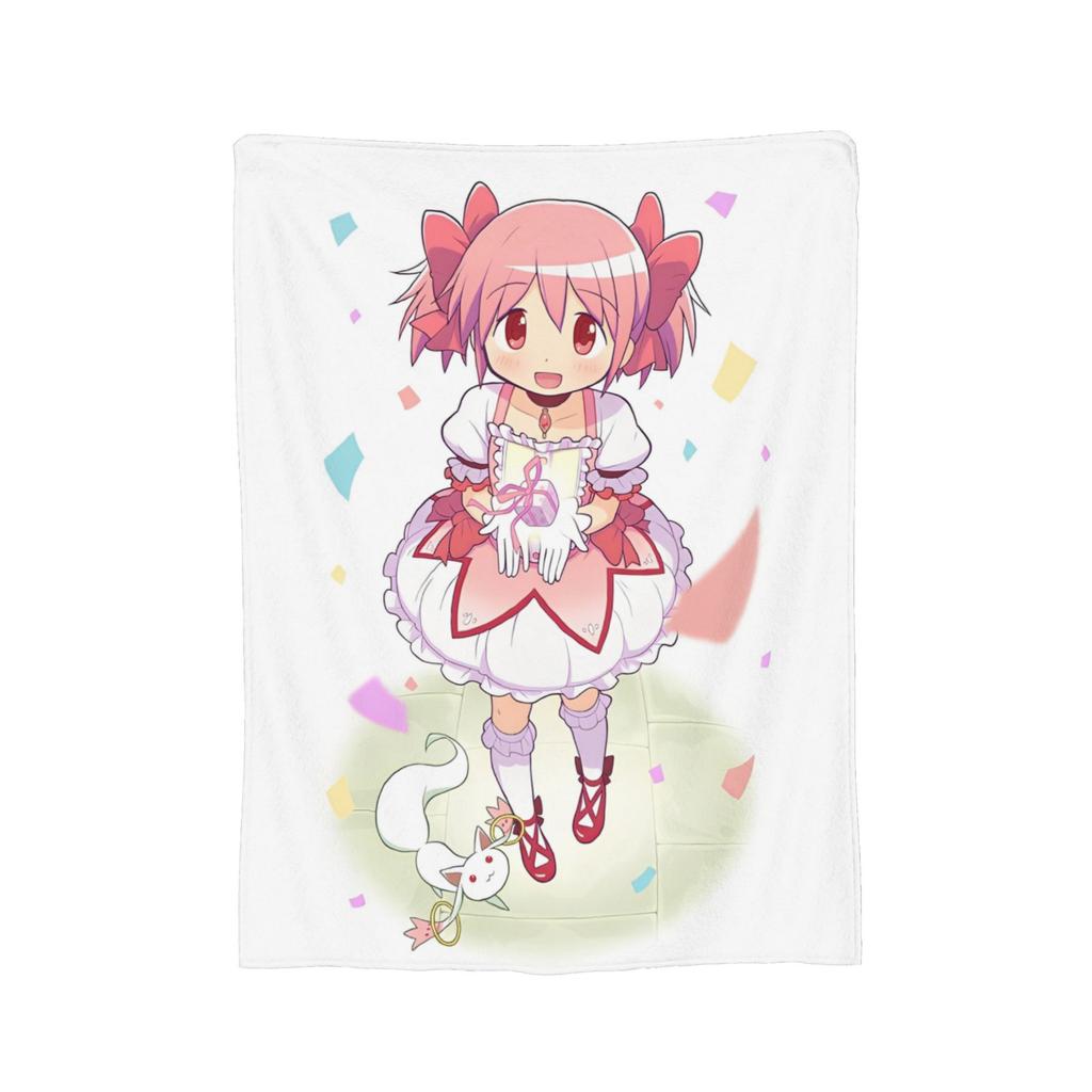 Кюбей Puella Magi Madoka Magica Милый Коралловый флис Плюшевый Плед Аниме Одеяло для кровати Спальни Ультрамягкое Покрывало,