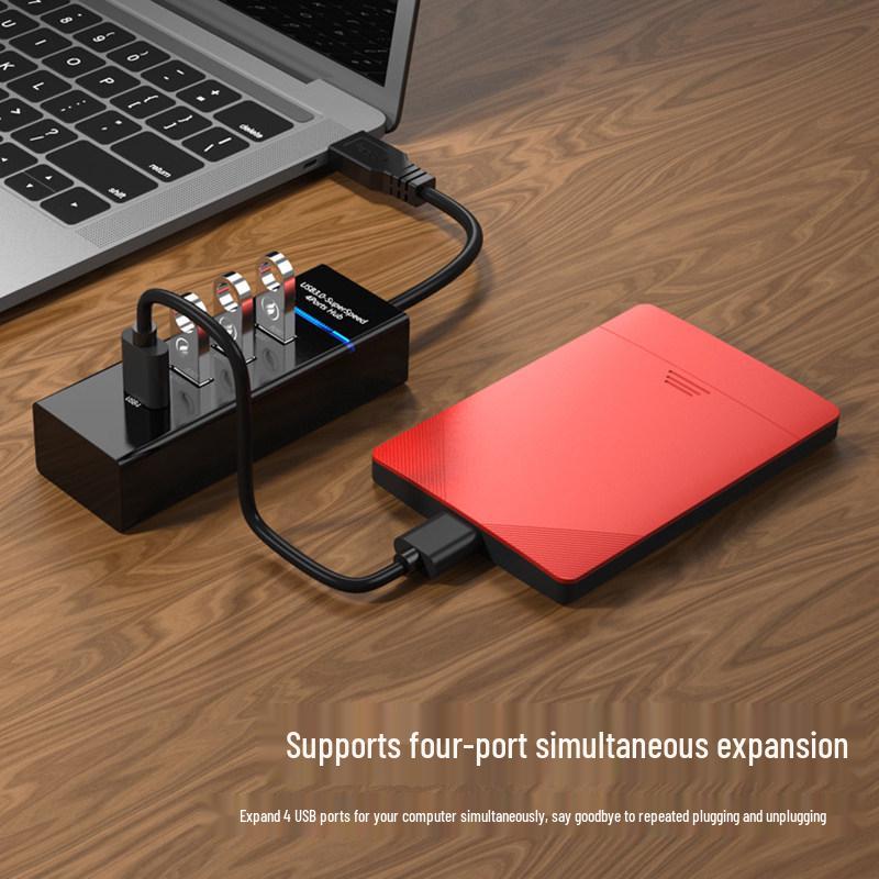 Многофункциональный USB 3.0 хаб с блоком питания для настольного компьютера и ноутбука