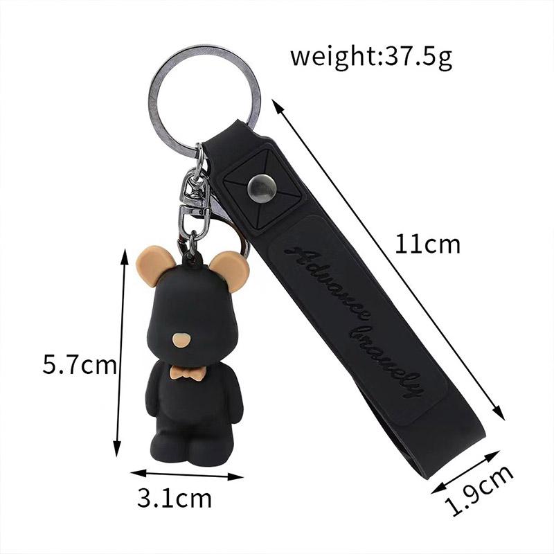 Cute Bear Key Buckle Bag Pendant Key Chain Pendant for Cars Ornaments Accessories