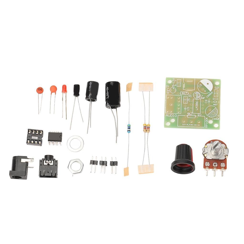 LM386 Комплект аудиоусилителя Супер Мини Умный Электронный DIY Модуль Плата FR4‑A Печатная Плата 3‑12 В