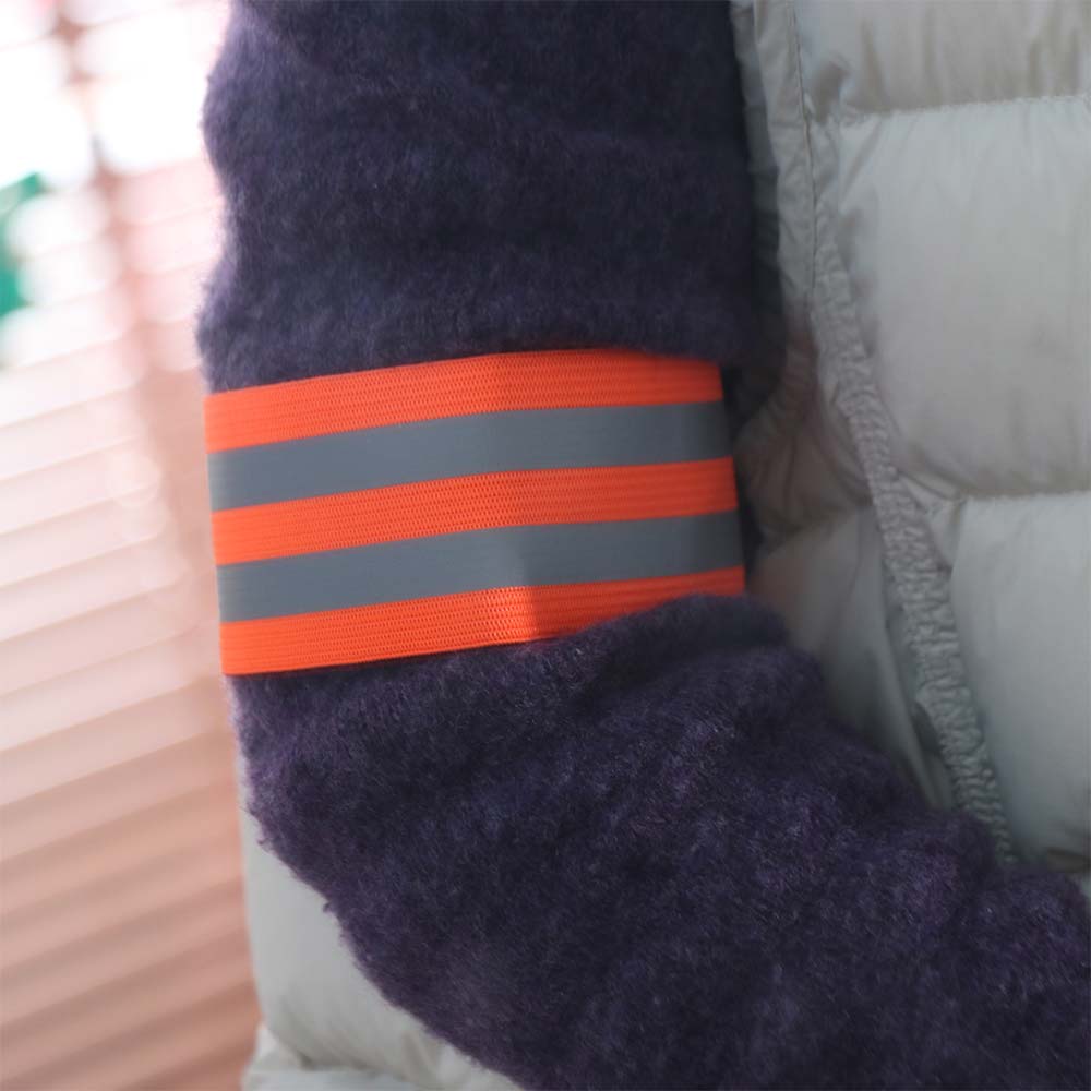 8PCS Safety Warning Reflective Bands Adjustable Reflector Tape Convenient Elastic Armband Cycling