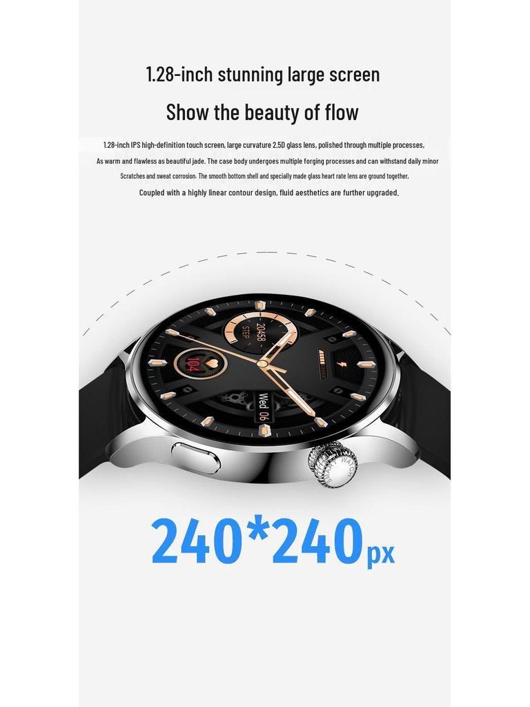 Умные часы Фитнес-трекер: Пульс, Измерение артериального давления, Обнаружение SpO2, Водонепроницаемость IP68, Низкое энергопотребление, Длительное время работы от аккумулятора для бега и спорта.