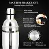 Shaker Set 23-Piece Mixology Bartender Kit, 25oz Stainless Steel Leak-Proof Sturdy Cocktail Shaker Set