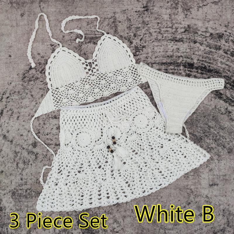Handmade Crochet Bikini and Beach Dress Set (2/3-piece)