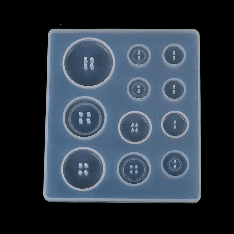 DIY силиконовая форма для изготовления ювелирных изделий для ожерелья из смолы, пуговица, форма для рукоделия