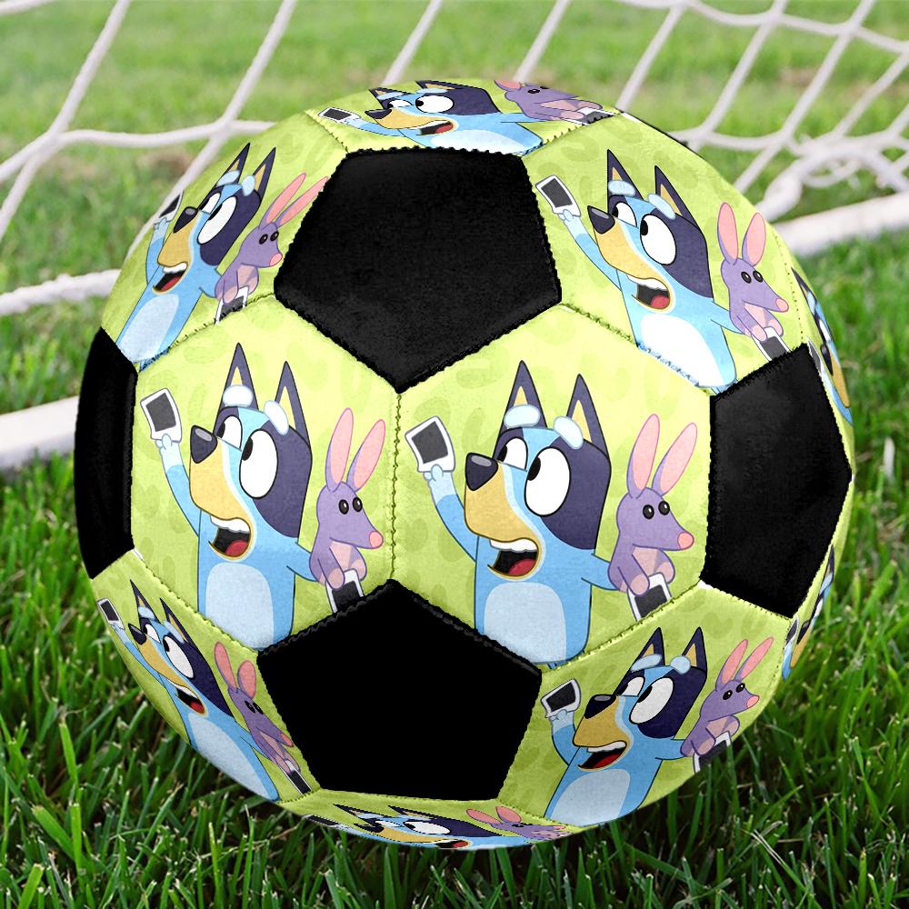 Bluey Theme Size 5 Soccer Ball, Suitable for Both Indoor and Outdoor Matches, a Gift Suitable for Everyone.