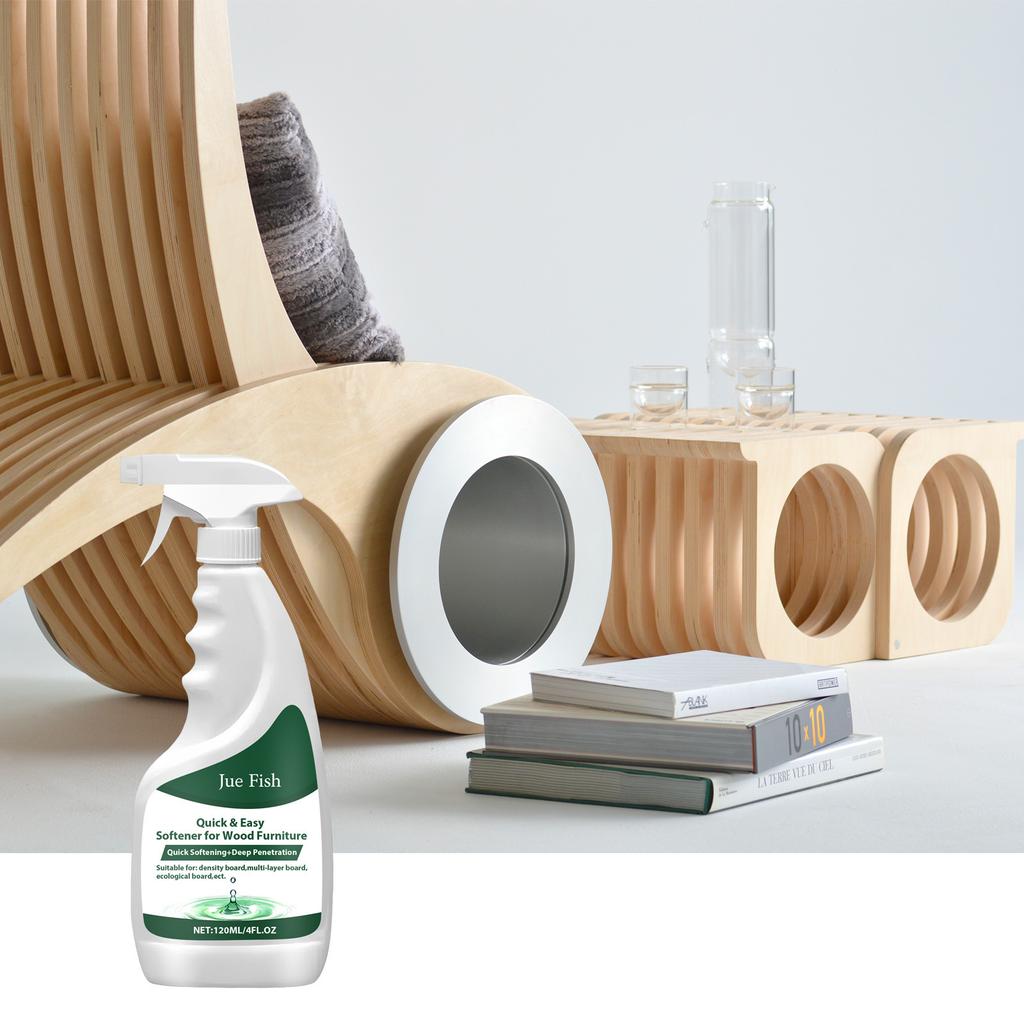 Jue-Fish Wood Furniture Softener Arc-Shaped Wood Craft Production Prevent UV Damage Nourishing Furniture Restoration Wood Soften Liquid