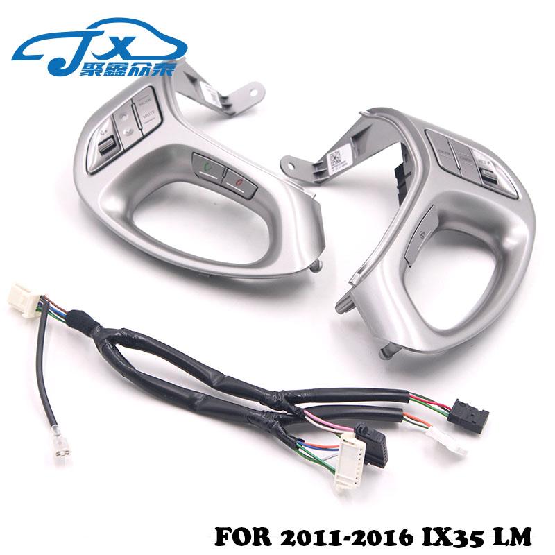 original steering wheel multi-function button music Bluetooth phone switch cruise speed button for ix35 tucson 2011-2015