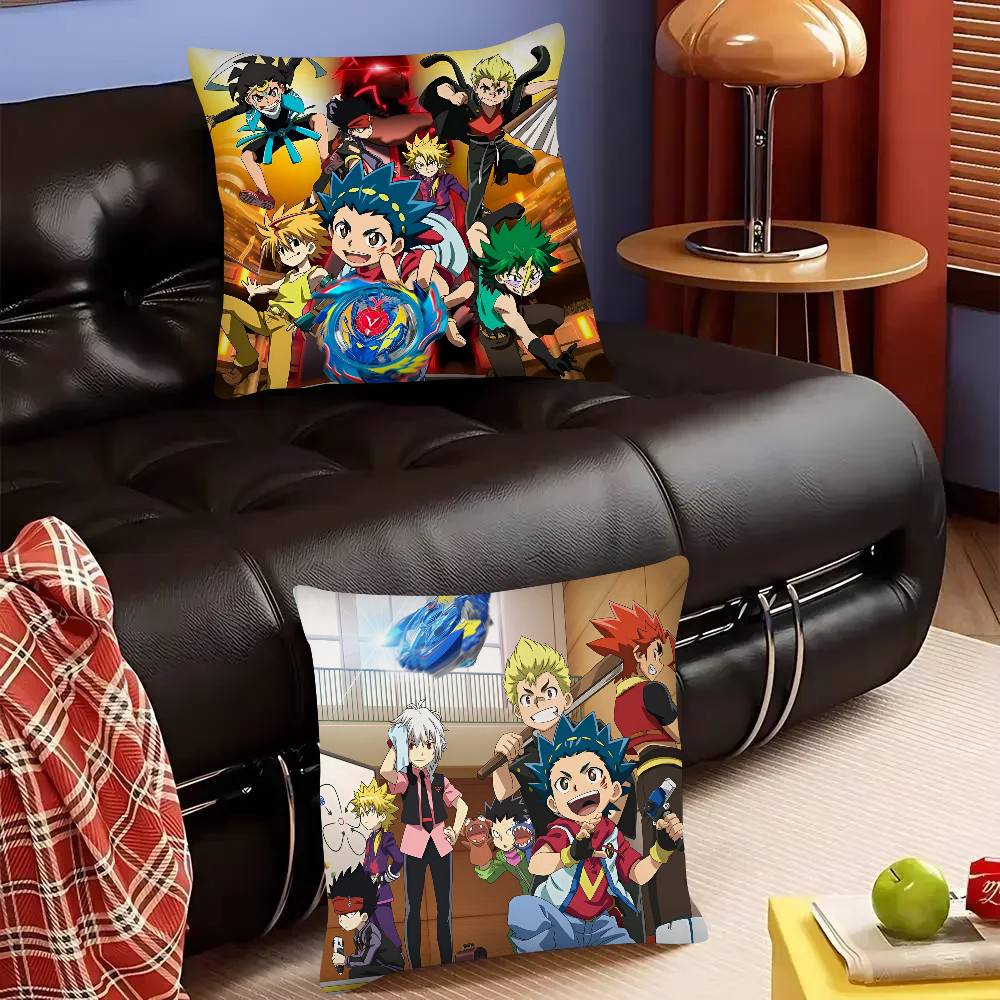 Anime B-Beyblade Burst Pillow Case Fashion Square Pillowcase Bedroom Sofa Room Ins Decoration Leisure