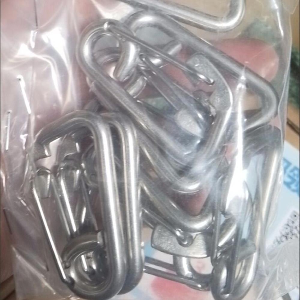 304 Stainless Steel Simple Spring Hooks Safety Hooks Hooks Diving Hooks Accessories Dog Leash Buckle Quick Hanging
