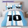 Lionel Messi Pattern Bedding,Quilt Set Quilt Cover Pillowcase Home Birthday Gift(1 * duvet cover + 2 * pillowcase, without core)