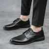 Модная кожаная повседневная деловая обувь для мужчин, официальная мужская формальная обувь 2024 года, тренд, дешевая ликвидация, итальянская, элегантная и классическая 39