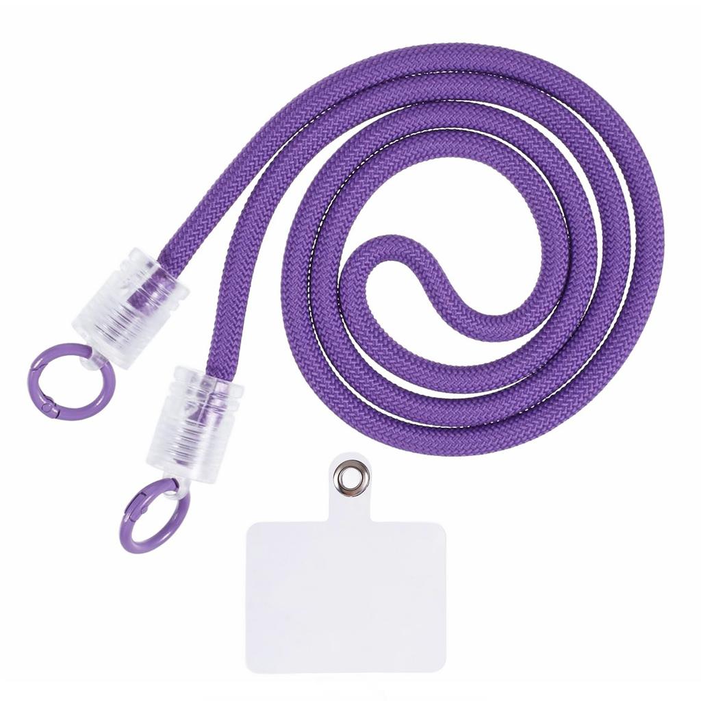 120cm Phone Lanyard 7mm Buckle Mobile Phone Carrying Strap with Tether Tab