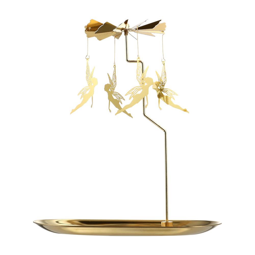 Romantic Wedding Party Home Decoration Candlestick Spinning Rotating Candle Holder