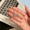 Butterfly natural crystal stone pendant s925 sterling silver necklace women's high-end peridot new Chinese jewelry fashion gift