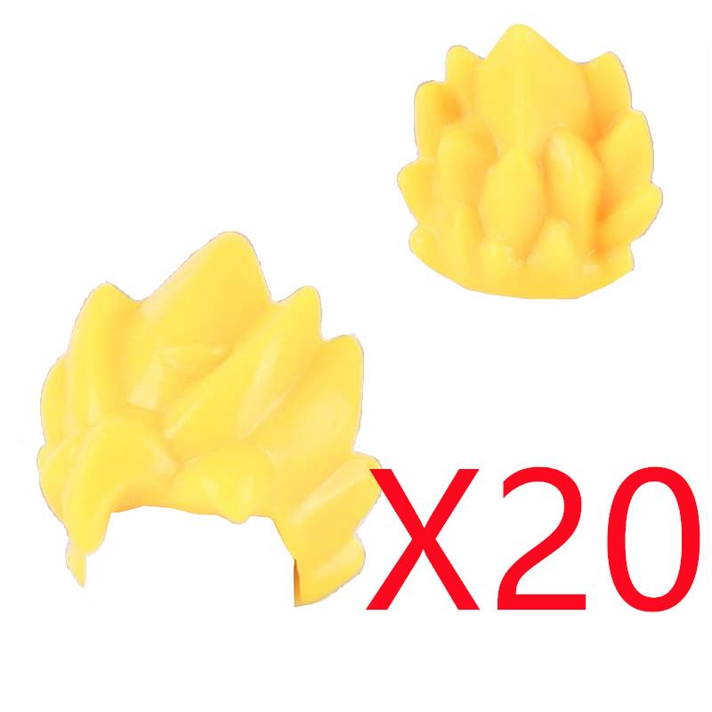 MOC Городские строительные блоки Части тела фигурок Креативные аксессуары Длинные волосы Коричневые Черные Золотые Мини-кирпичики Совместимая игрушка Подарок k030