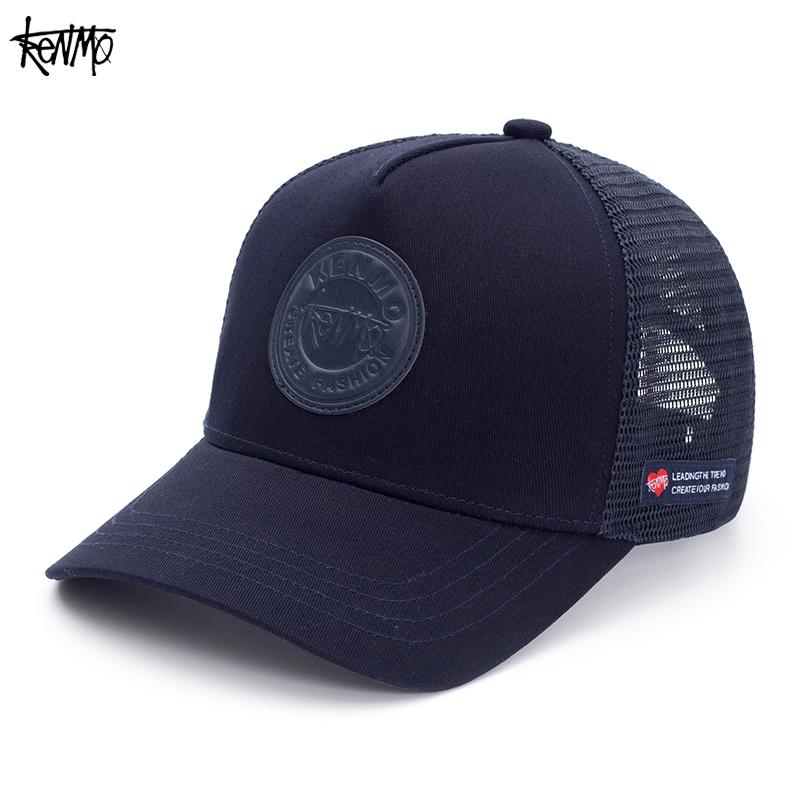 KENMO Half Hollow Breathable Comfortable Outdoor Street Fashion Hip Hop Men and Women Adjustable Duck Tongue Baseball