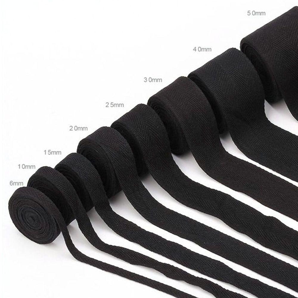 50M Cotton Bias Binding Tape Roll Sewing Trims Craft Edging Ribbon Trimming 1-5cm Wide Herringbone Fabric Crafts DIY