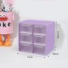 Multi-Layer Desktop Storage Box Large Capacity Dustproof Organizing Box Multifunctional Transparent Six Grid Drawer Storage Box