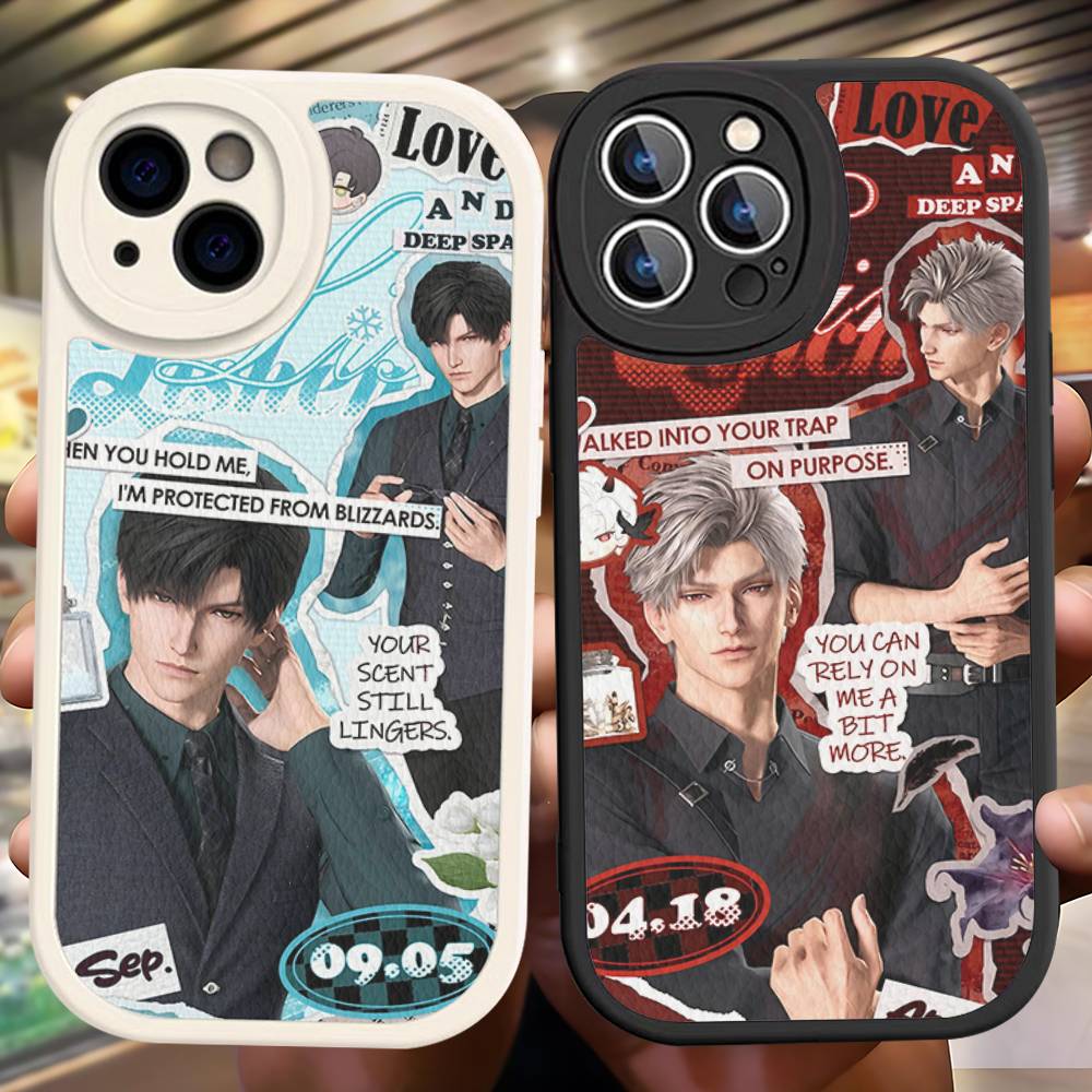 Чехол для телефона Love And Deepspace Sylus для iPhone 16 15 14 13 12 11 Pro Max Plus Кожаный Мягкий Чехол
