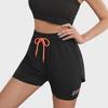 Women's Quick-Dry Summer Sports Yoga Hot Shorts - Breathable, Anti-Exposure, Two-in-One Fitness and Night Running Pants