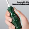 Magnetic Screwdriver One Character and Phillips Made In China, Cushion Grip, Suitable for Household use,Green