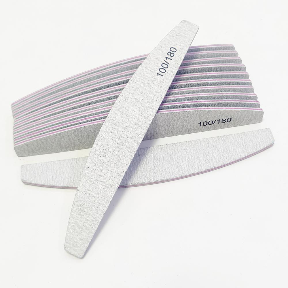 50pcs Nail Files 100/180 Grit Nail Files Double Side Sandpaper Nail Sanding Grinding Gel Nail Polish Nail Supplies Manicure Tool