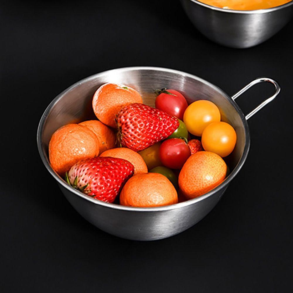 with Handle Bowl 304 Stainless Steel Fine Mesh Strainer Colander Basket Kitchen Tool