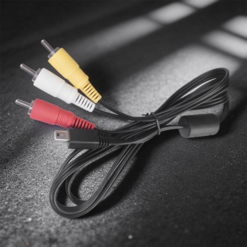 Видеокабель USB на 3 RCA длиной 1,2 метра для зеркальных камер для подключения к телевизору для AVC-DC400ST Улучшает отображение фото и видео