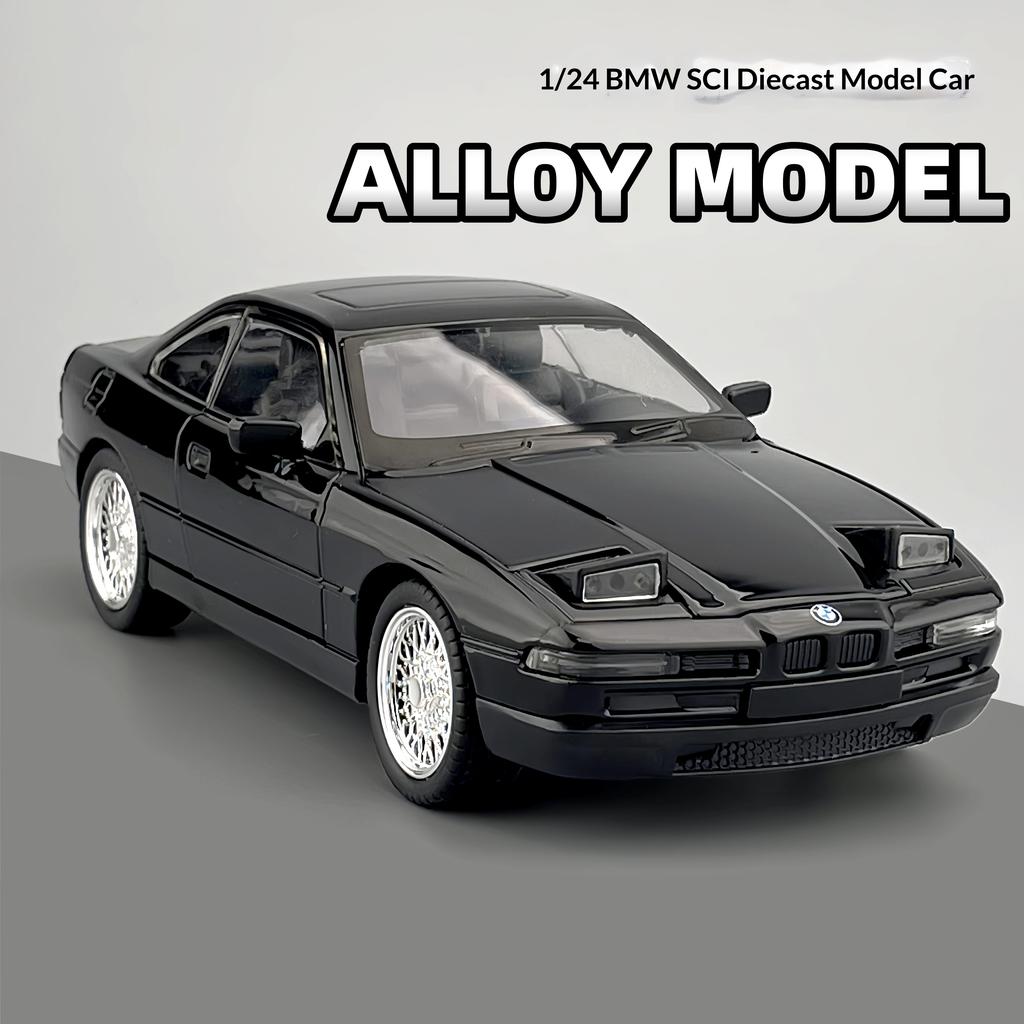 1:24 BMW 850CSi Alloy Die-cast Car Imitating Real Car Model Collection Ornaments Children's Toy Car Boy Birthday Holiday Gift